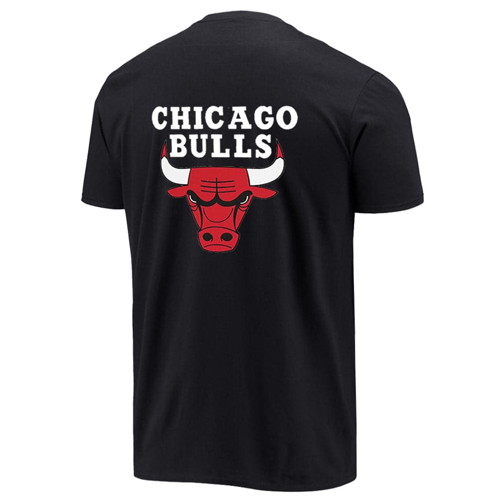 NBA Essentials T-Shirts Youths Chicago Bulls NBA Essentials Team Flip Logo T-Shirt - Black