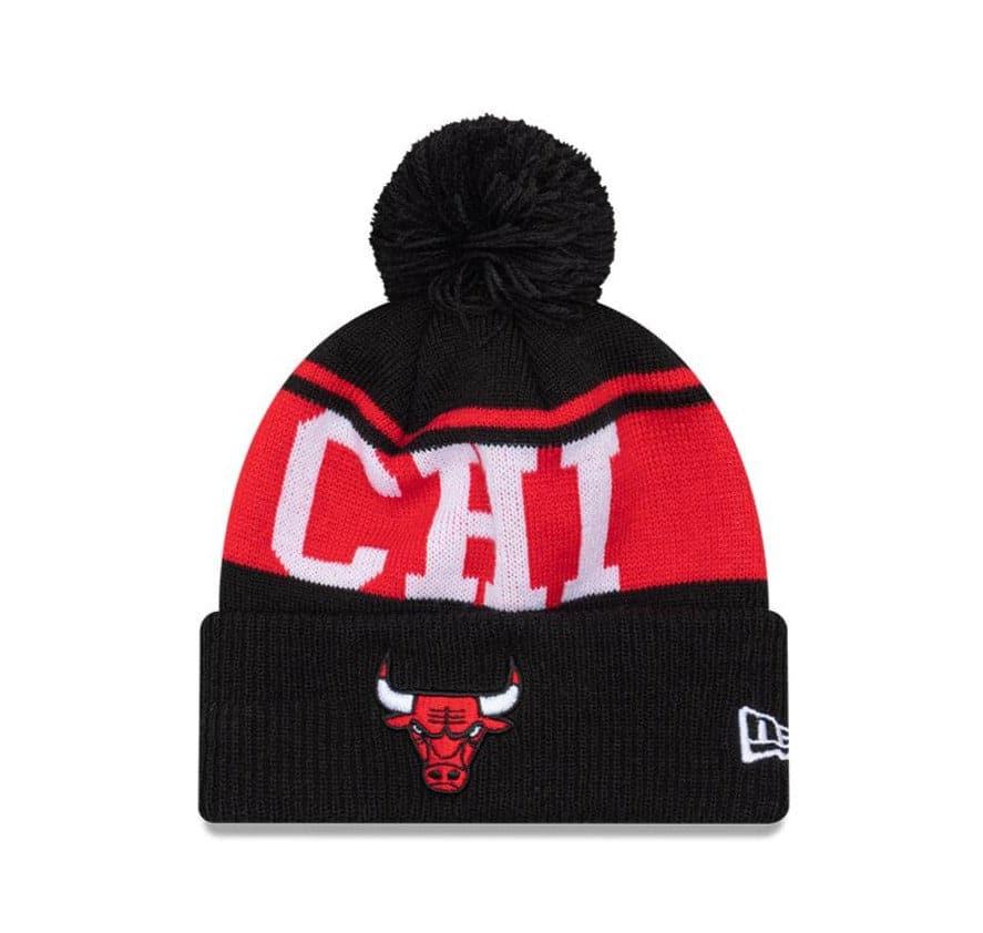 New Era Beanies Youths Youths Chicago Bulls New Era NBA Team Initials Knit Beanie - Black