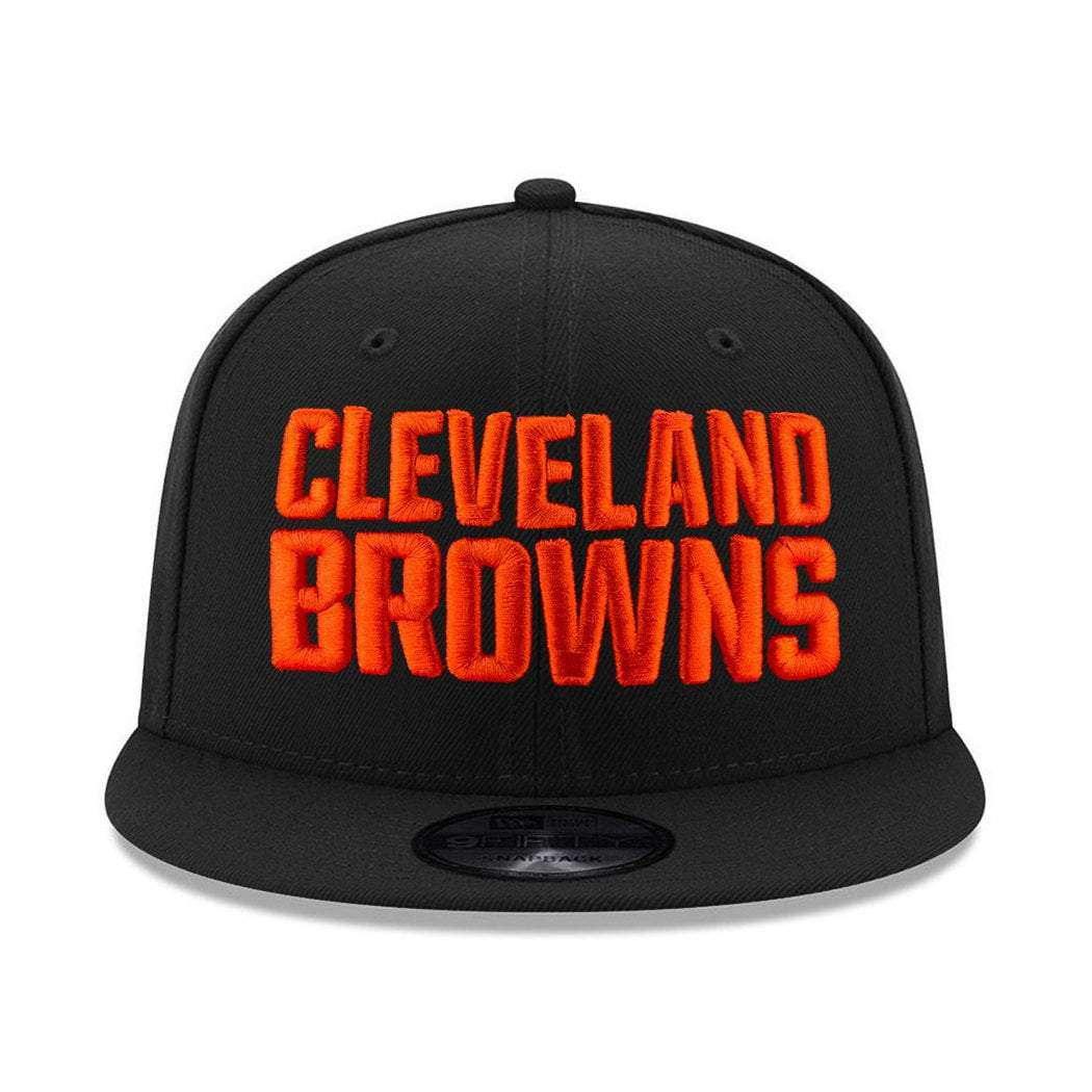 New Era Caps Youths Cleveland Browns New Era NFL Alternate Logo 9FIFTY Snapback Hat - Black