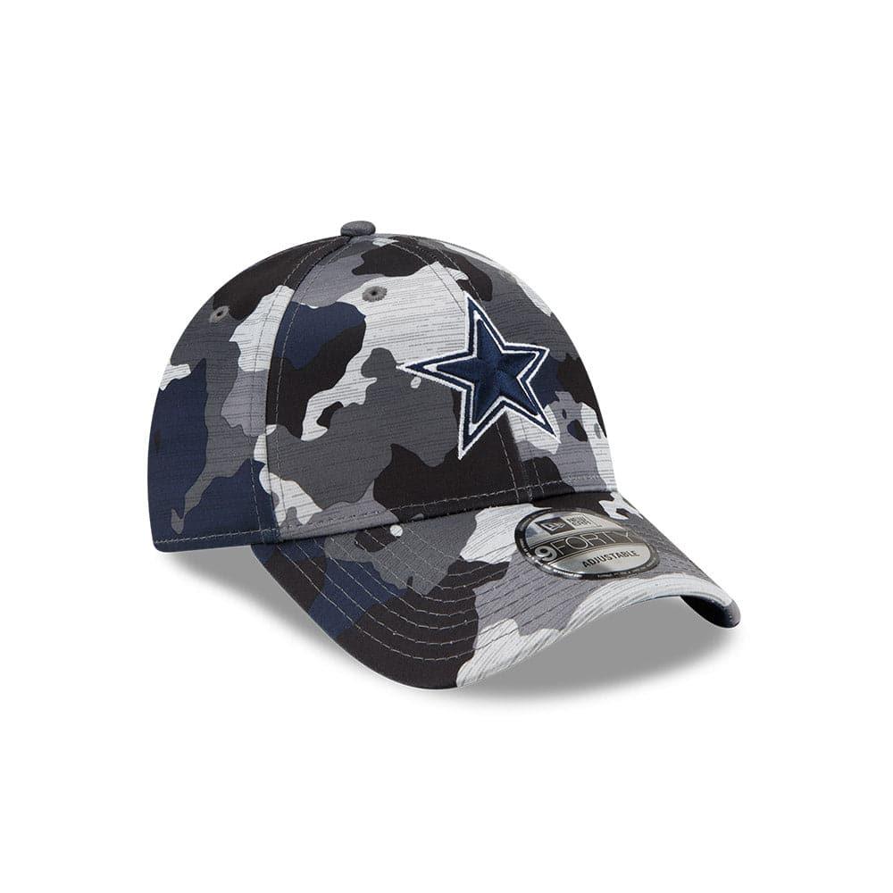 New Era Caps Youths Youths Dallas Cowboys New Era NFL 22 Training Camp 9FORTY Stretch Snap Hat - Camo