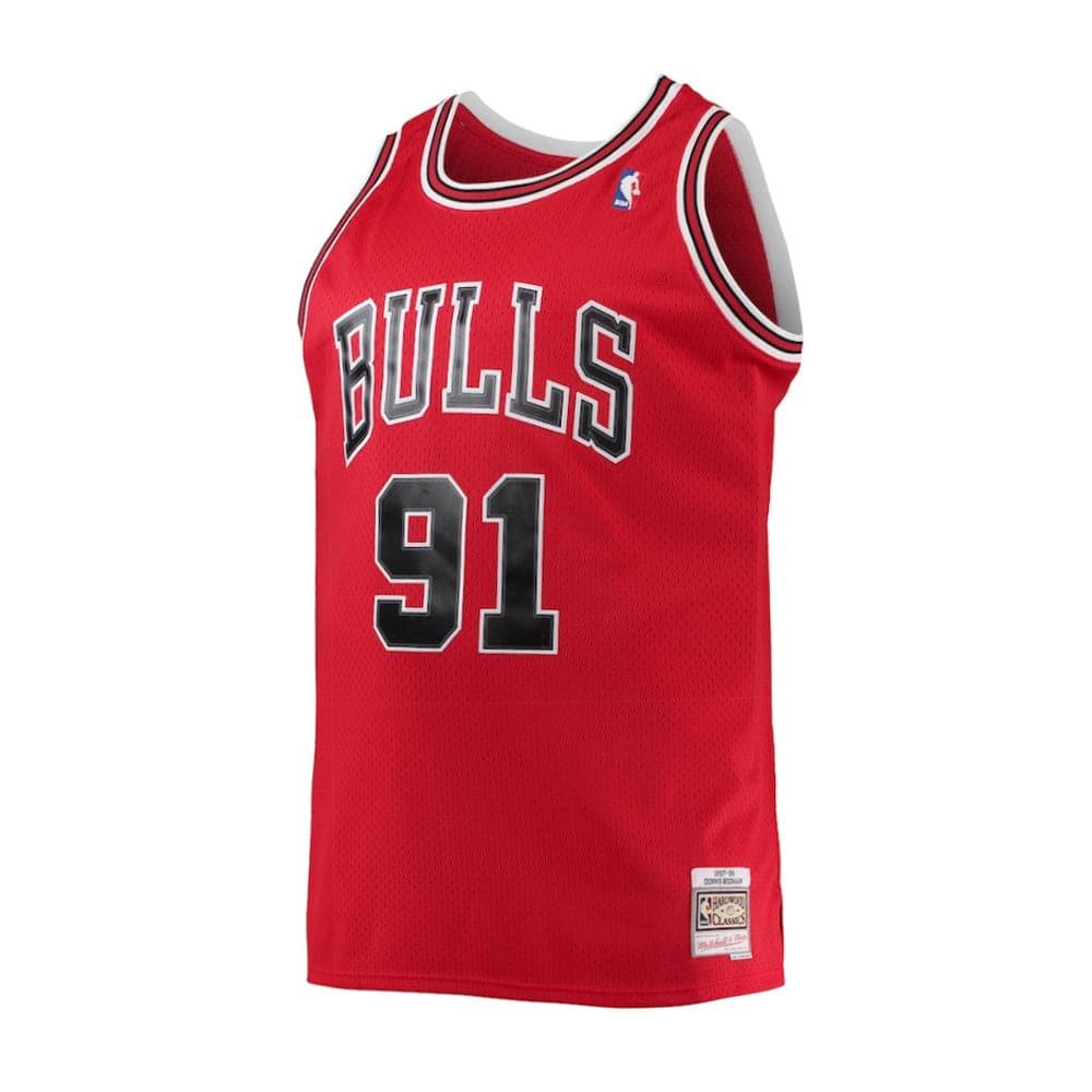 Mitchell And Ness Jerseys Youths Dennis Rodman Chicago Bulls Mitchell & Ness NBA 97-98 Swingman Jersey - Red
