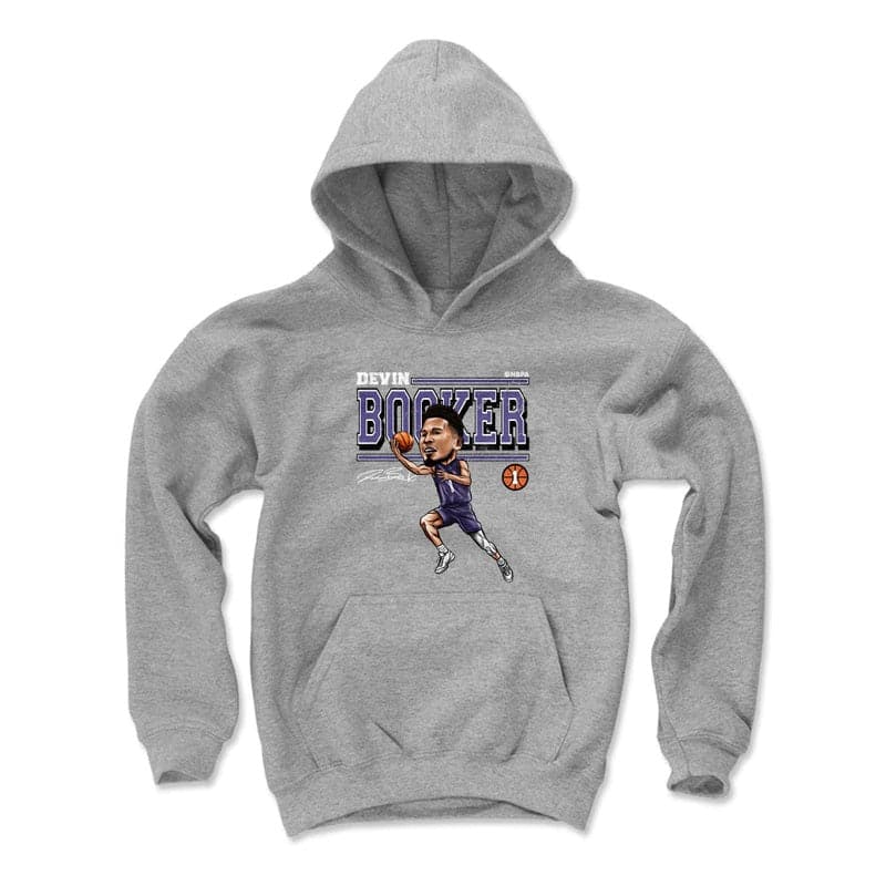 500 Level Jumpers Youths Devin Booker Phoenix Suns 500 Level NBA Cartoon Hoodie Jumper - Grey