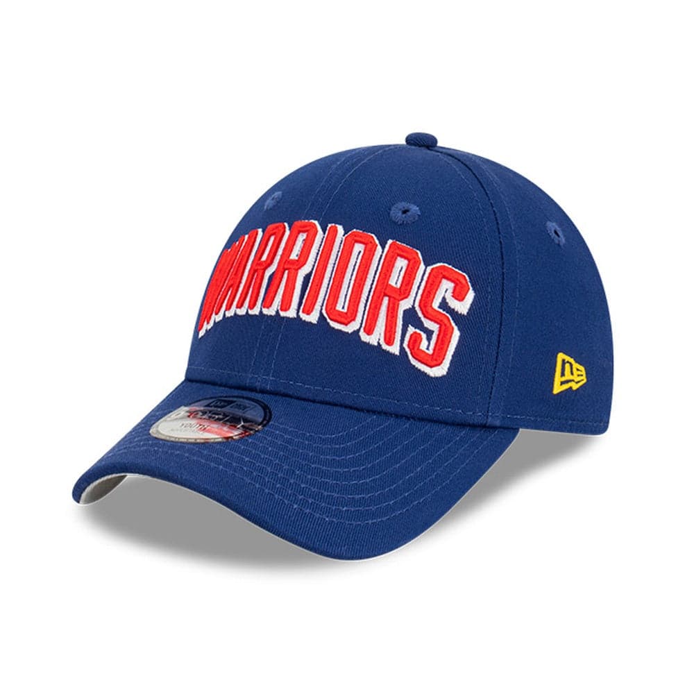 New Era Caps Youths Youths Golden State Warriors New Era NBA Wordmark 9FORTY Hat - Blue