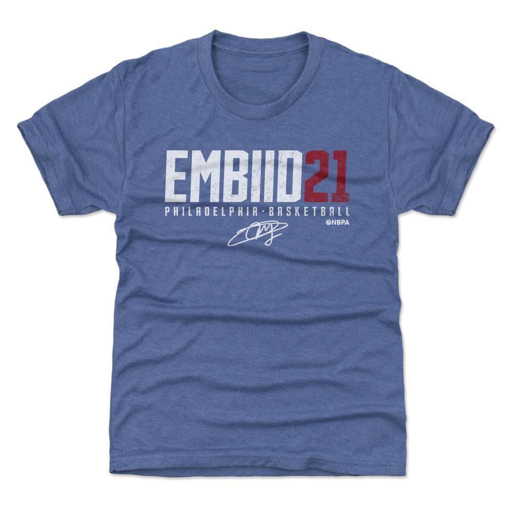 500 Level T-Shirts Youths Joel Embiid Philadelphia Sixers 500 Level NBA Embiid21 T-Shirt - Royal