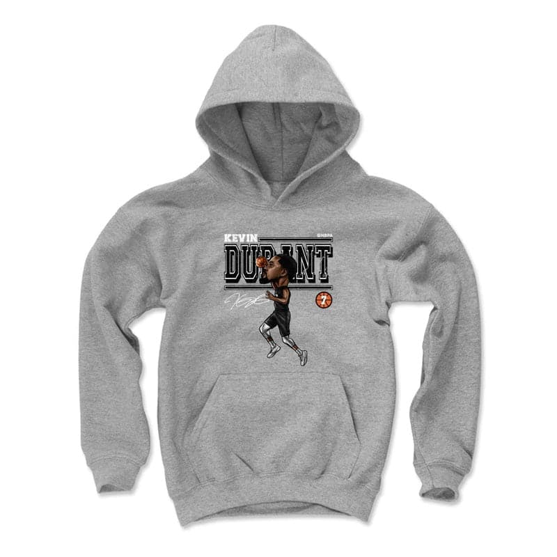 500 Level Jumpers Youths Kevin Durant Brooklyn Nets 500 Level NBA Cartoon Hoodie Jumper - Grey