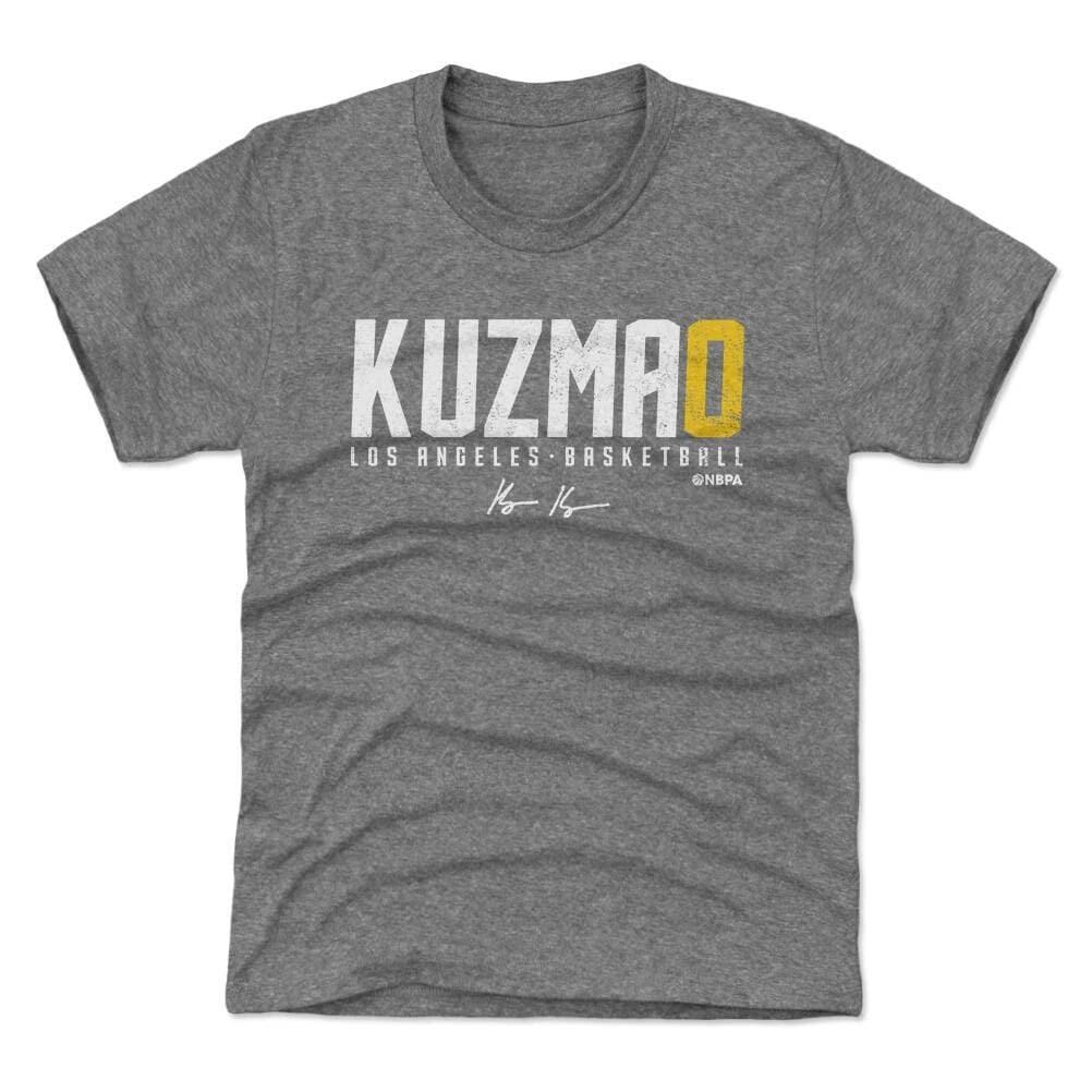500 Level T-Shirts Youths Kyle Kuzma Los Angeles Lakers 500 Level NBA Kuzma0 T-Shirt - Gray