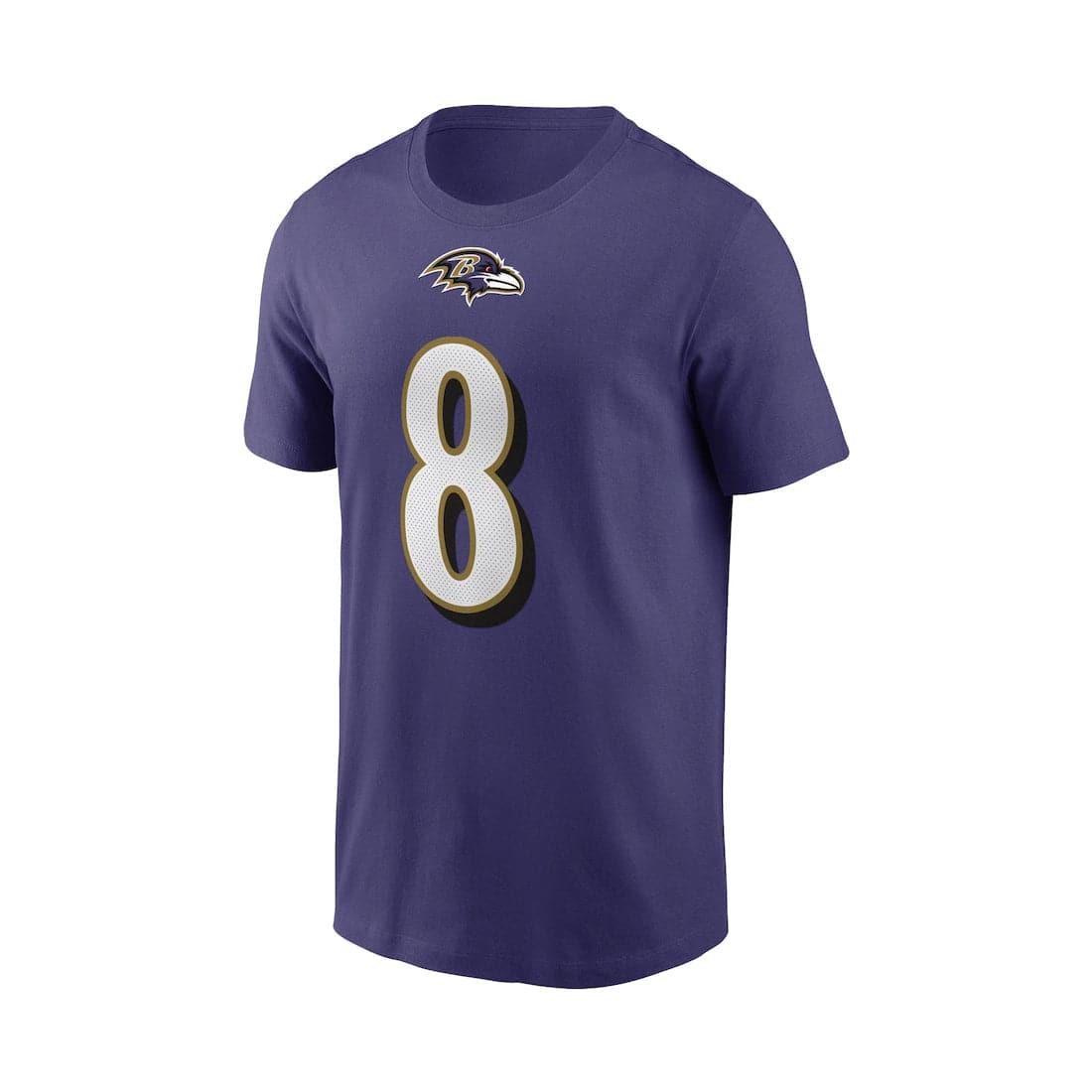 Nike T-Shirts Youths Lamar Jackson Baltimore Ravens Nike NFL Player T-Shirt - Purple