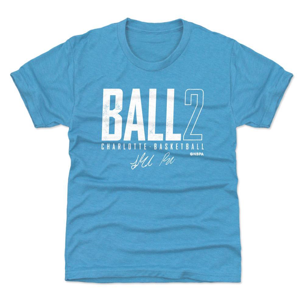 500 Level T-Shirts Youths LaMelo Ball Charlotte Hornets 500 Level NBA Elite T-Shirt - Turquoise