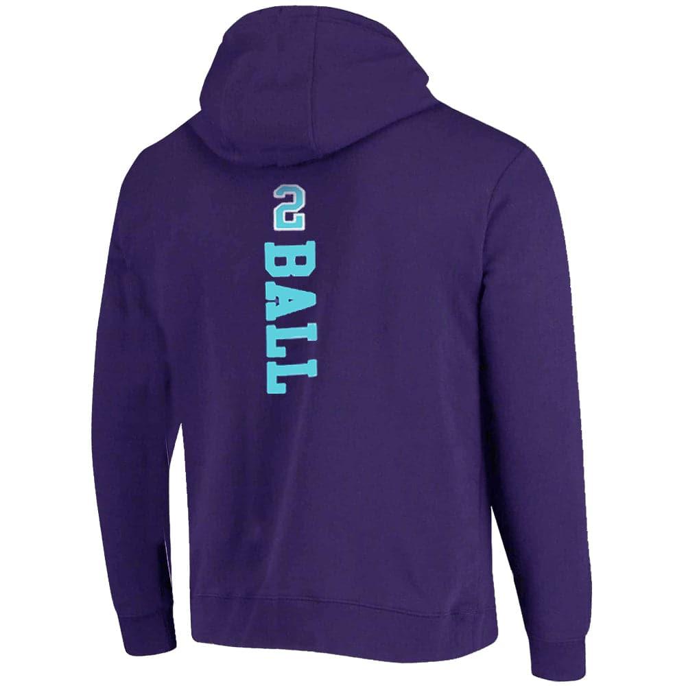NBA Essentials Jumpers Youths LaMelo Ball Charlotte Hornets NBA Essentials Top Of The Key Hoodie Jumper - Purple