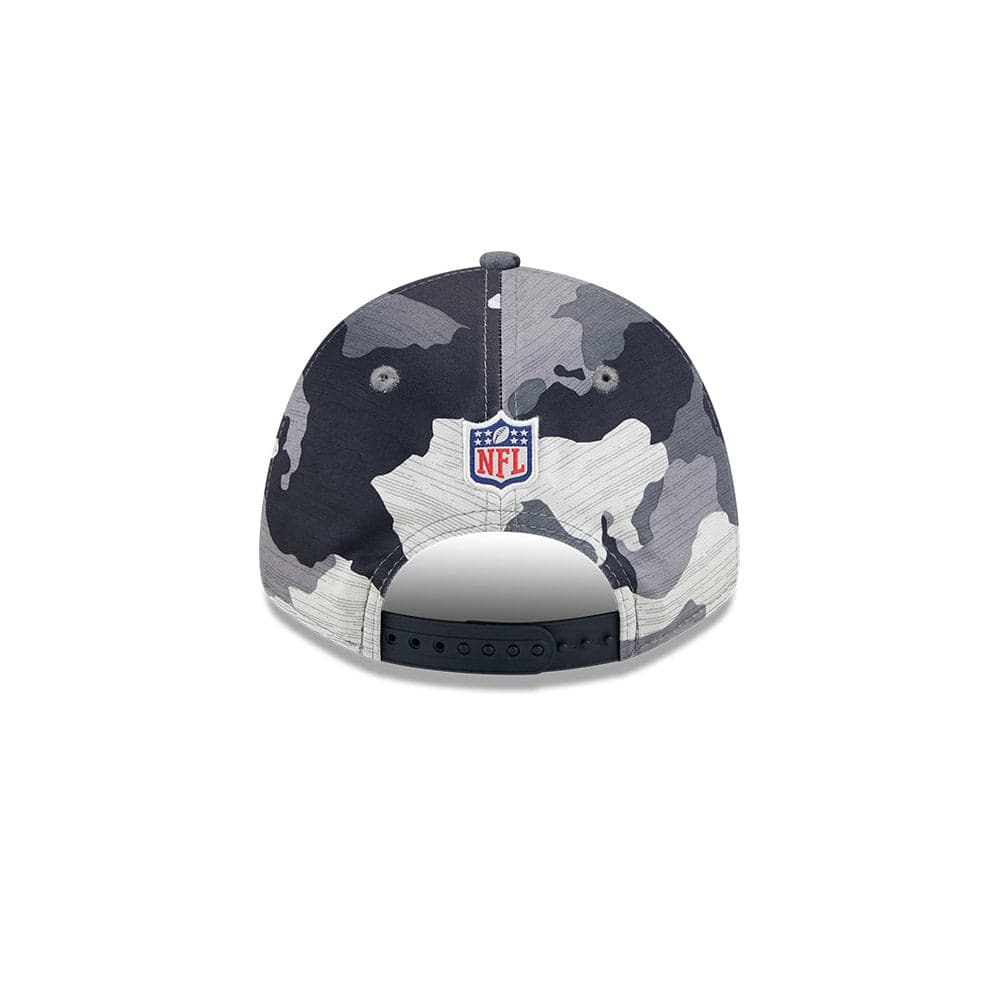 New Era Caps Youths Youths Las Vegas Raiders New Era NFL 22 Training Camp 9FORTY Stretch Snap Hat - Camo