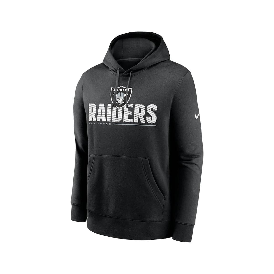 Nike Jumpers Youths Las Vegas Raiders Nike NFL Team Logo Impact Hoodie - Black