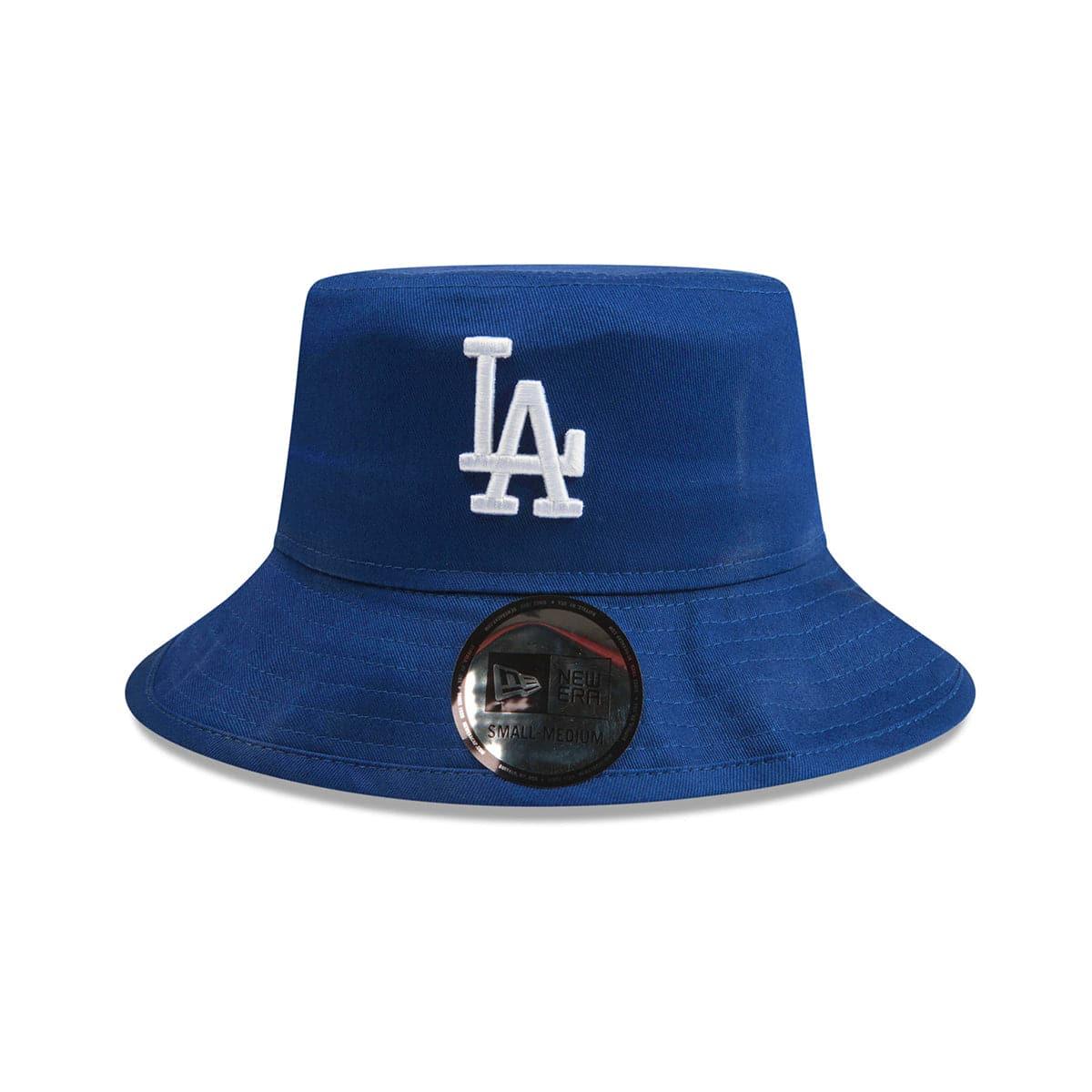 New Era Caps Youths Los Angeles Dodgers New Era MLB Team Washed Bucket Hat - Blue