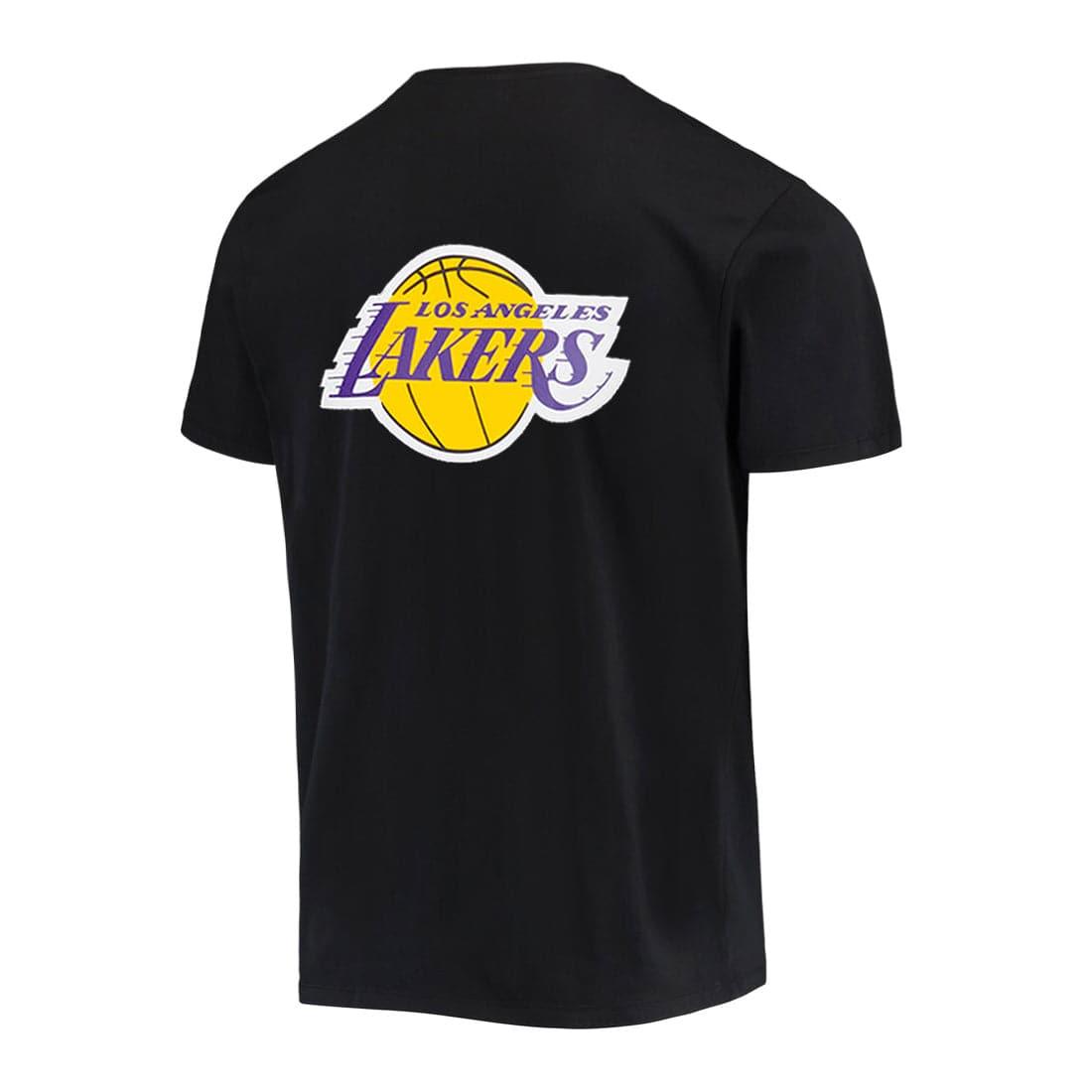 NBA Essentials T-Shirts Youths Los Angeles Lakers NBA Essentials Team Logo Repeat T-Shirt - Black