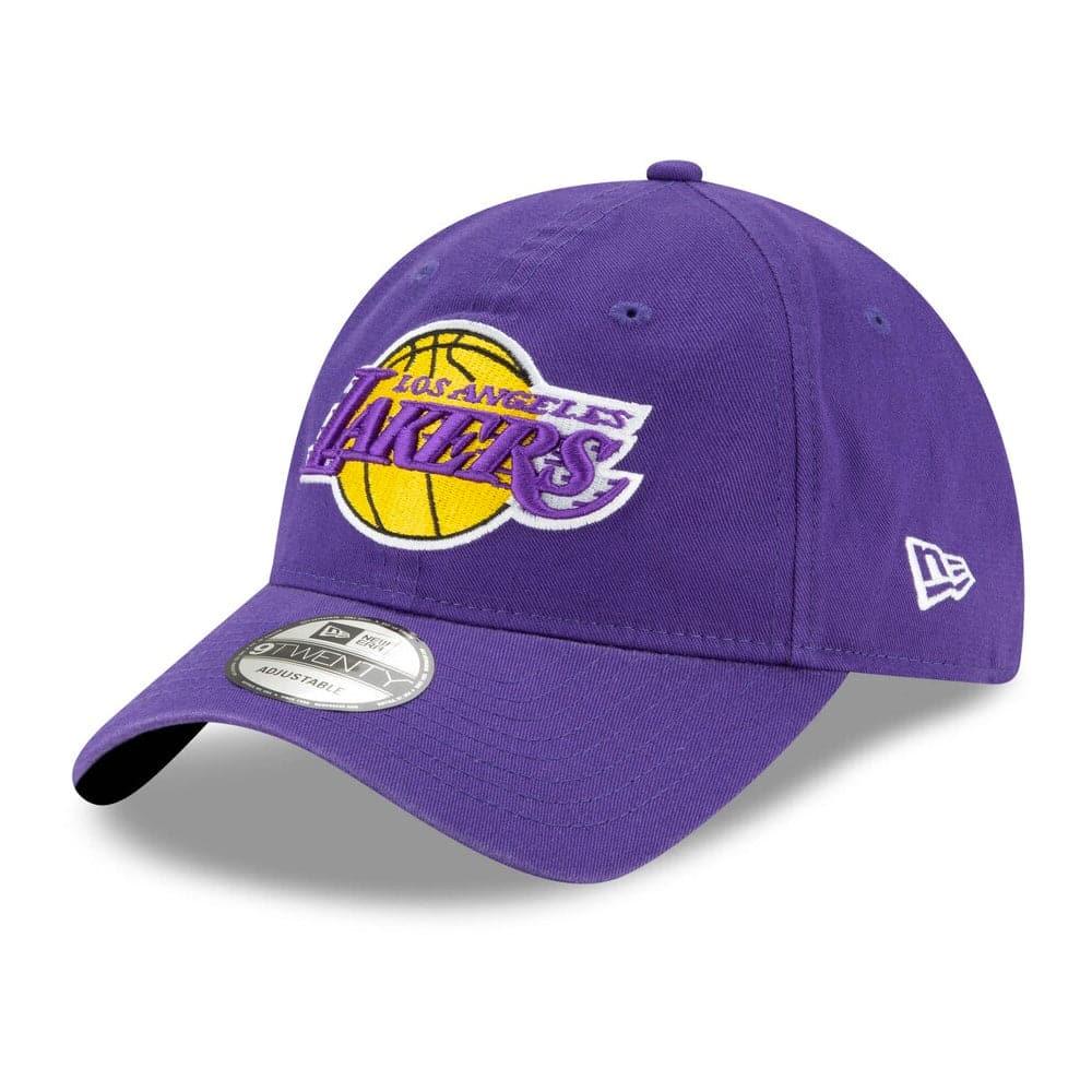 New Era Caps Youths Los Angeles Lakers New Era NBA Team 9TWENTY Curved Hat - Purple
