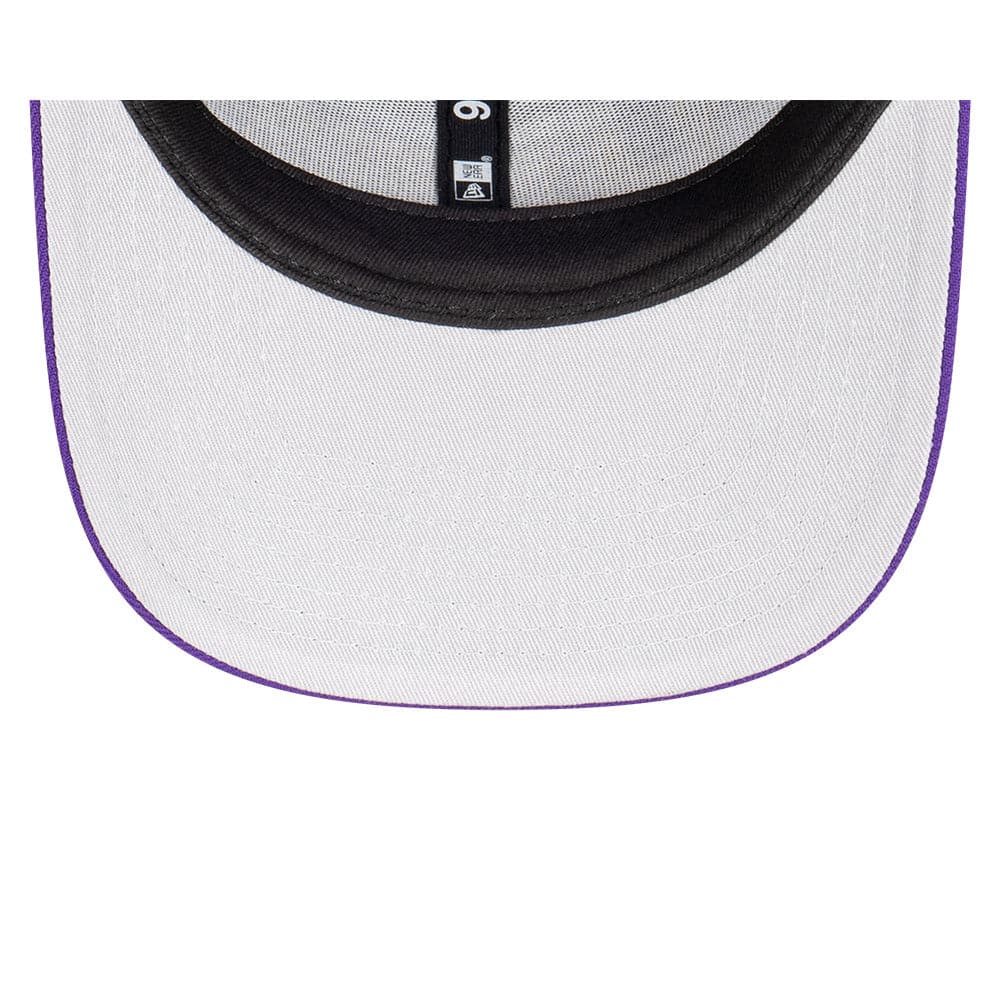 New Era Caps Youths Youths Los Angeles Lakers New Era NBA Team Arch Pre-Curved OF 9FIFTY Snapback Hat - Purple