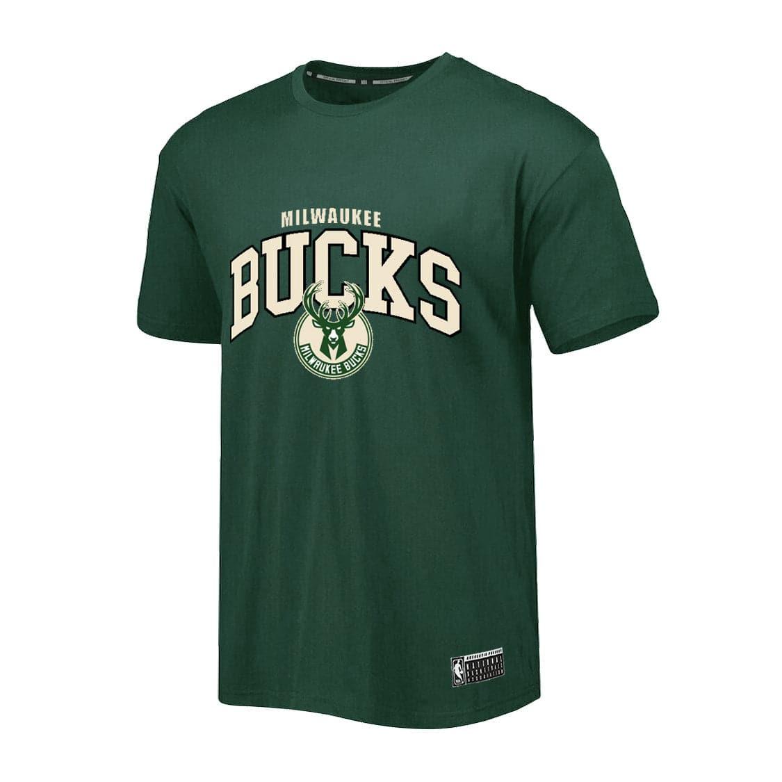 NBA Essentials T-Shirts Youths Milwaukee Bucks NBA Essentials Team Arch T-Shirt - Green