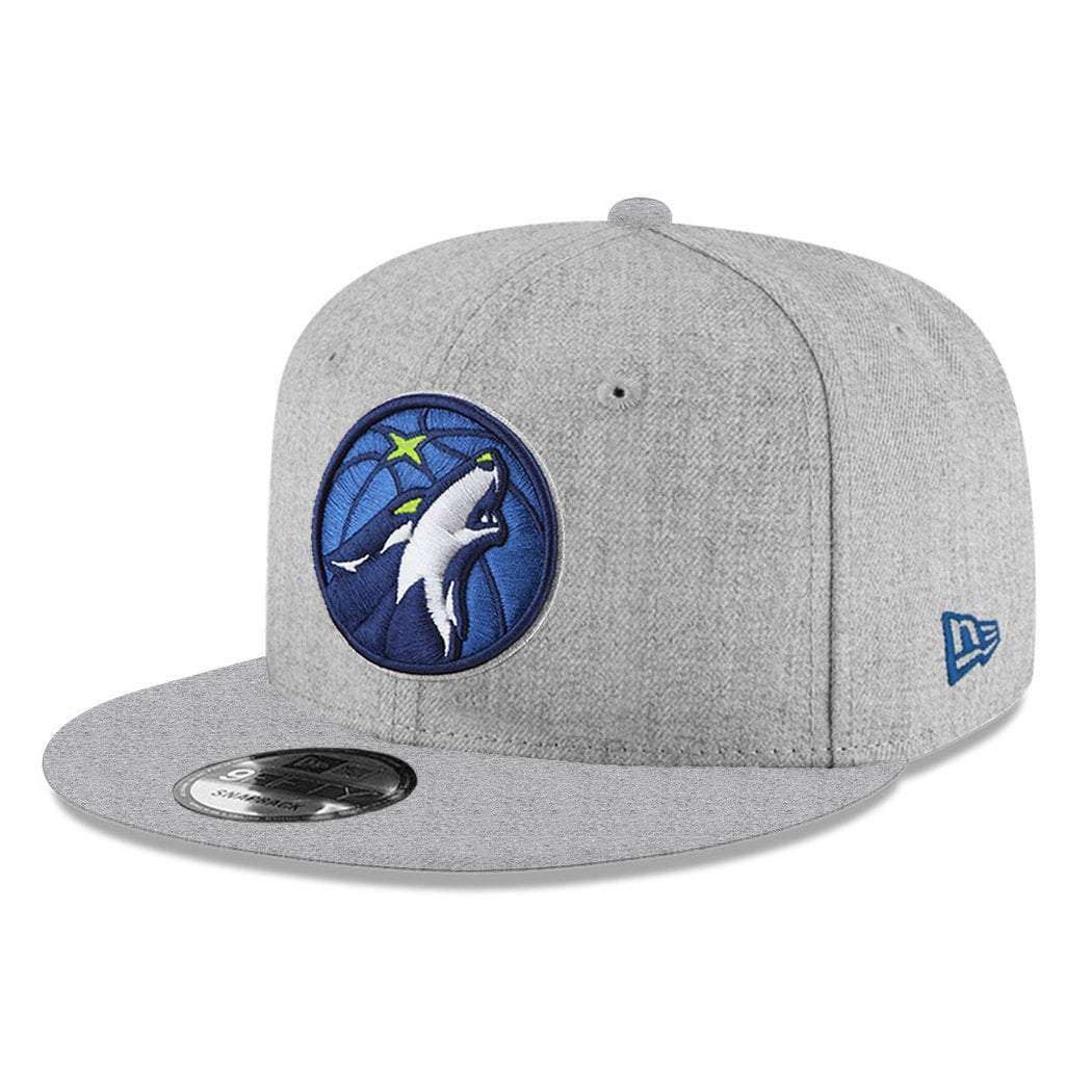 New Era Caps Youths Minnesota Timberwolves New Era NBA Heather Team 9FIFTY Snapback Hat