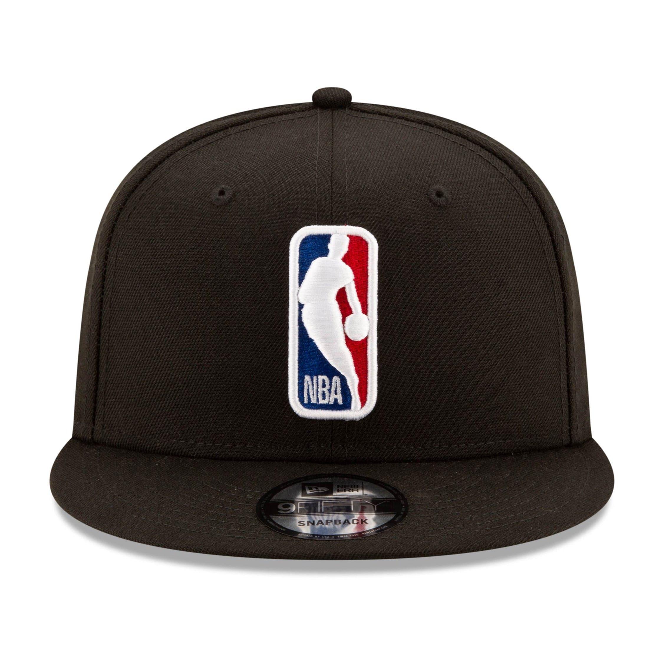 New Era Caps Youths NBA Logoman Logo New Era 9FIFTY Snapback Hat - Black