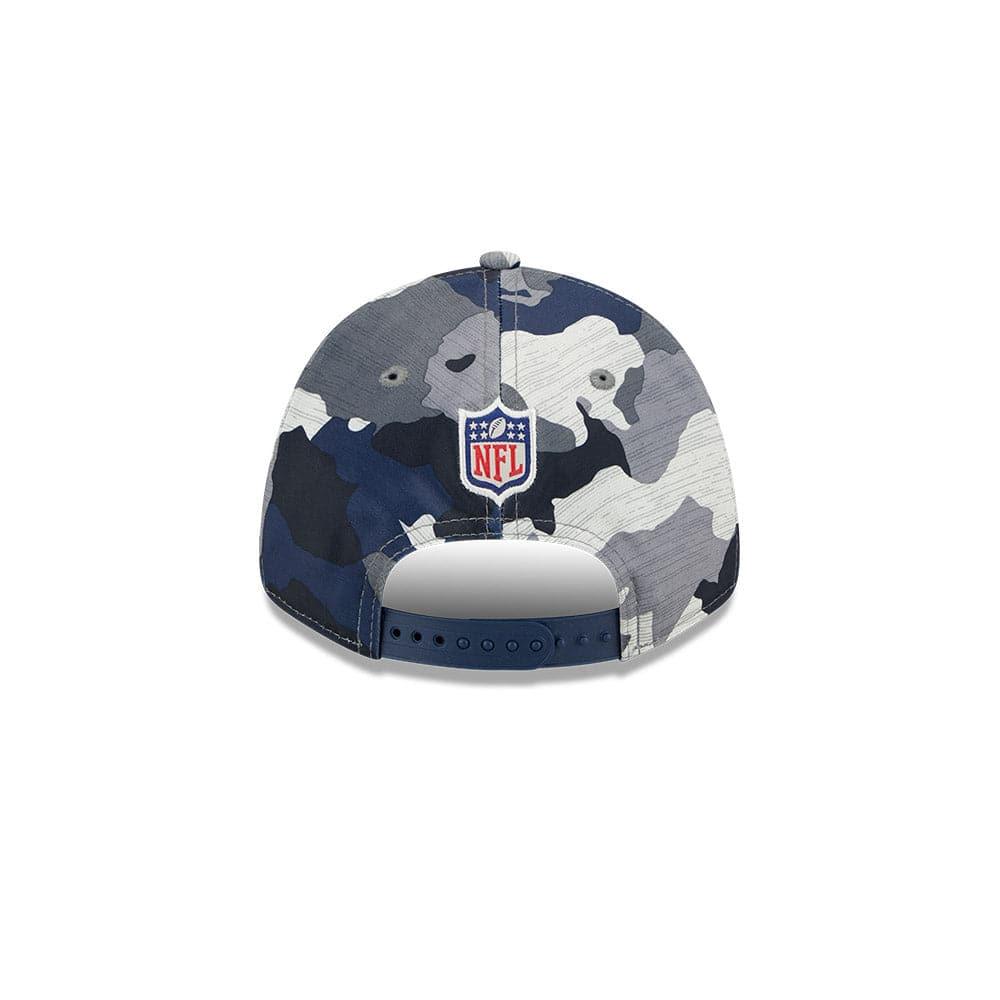 New Era Caps Youths Youths New England Patriots New Era NFL 22 Training Camp 9FORTY Stretch Snap Hat - Camo