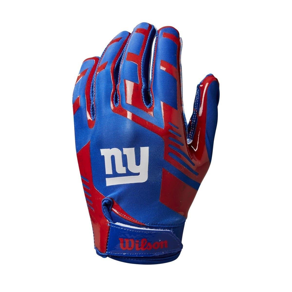 Wilson Sporting Goods Gloves Youths Youths New York Giants Wilson NFL Team Stretch Fit Receiver Gloves