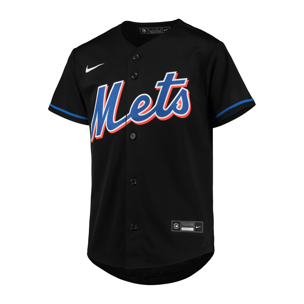 Nike Jerseys Youths New York Mets Nike MLB Alt Replica Jersey - Black