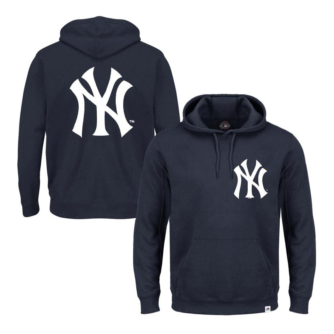 Majestic Athletic Jumpers Youths New York Yankees Majestic MLB Duke Hoodie Jumper - Navy