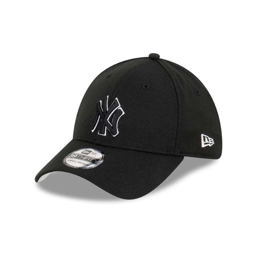 New Era Caps Youths Youths New York Yankees New Era MLB Monochrome 9FORTY Snapback Hat - Black