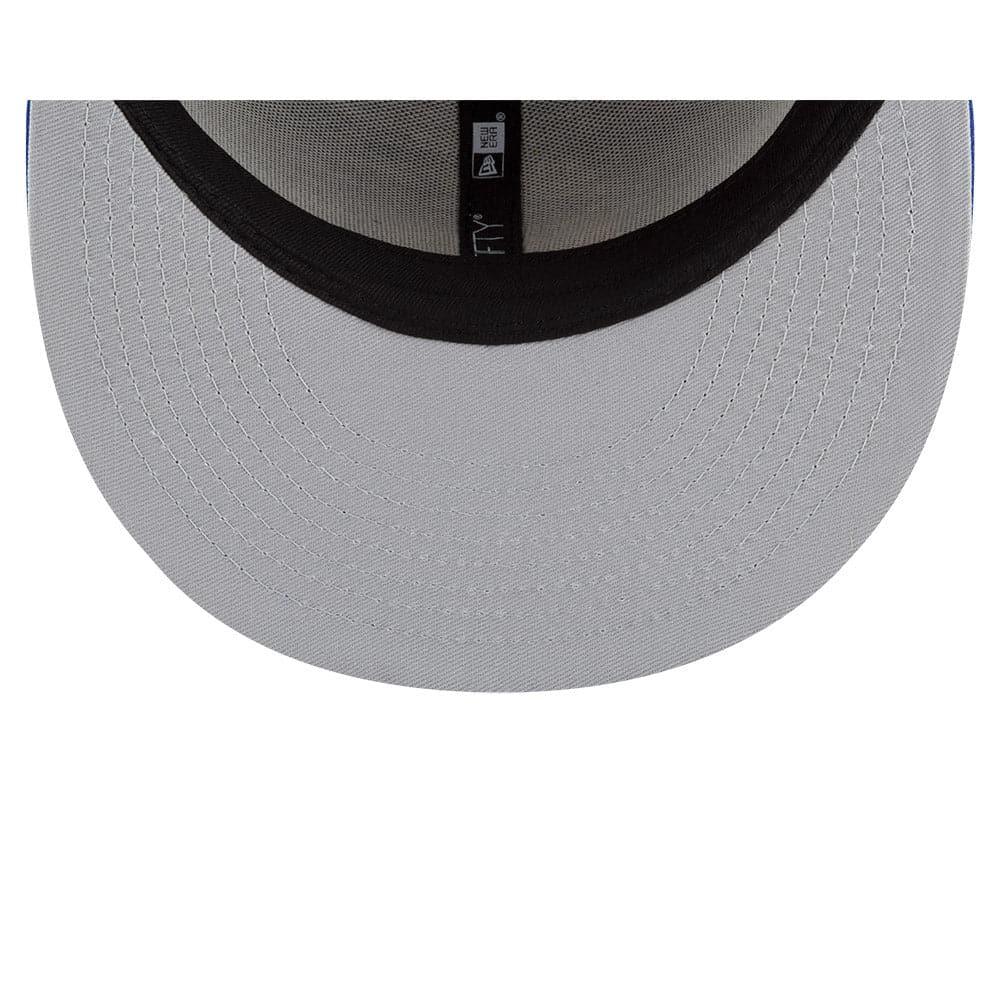 New Era Caps Youths Youths Philadelphia 76ers New Era NBA 21-22 Back Half 9FIFTY Snapback Hat - Blue