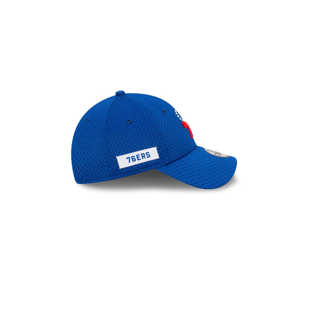 New Era Caps Youths Youths Philadelphia 76ers New Era NBA Name Sidepatch Mesh 9FORTY Snapback Hat - Blue
