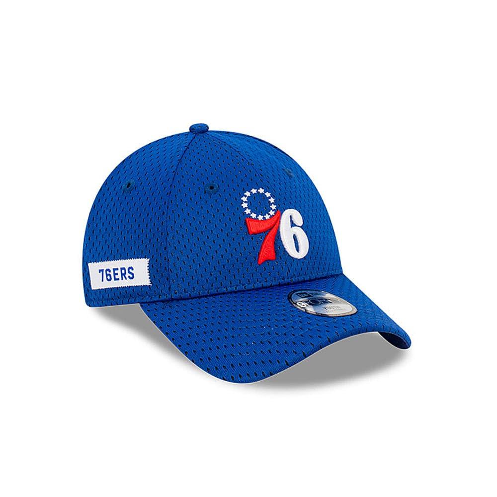 New Era Caps Youths Youths Philadelphia 76ers New Era NBA Name Sidepatch Mesh 9FORTY Snapback Hat - Blue