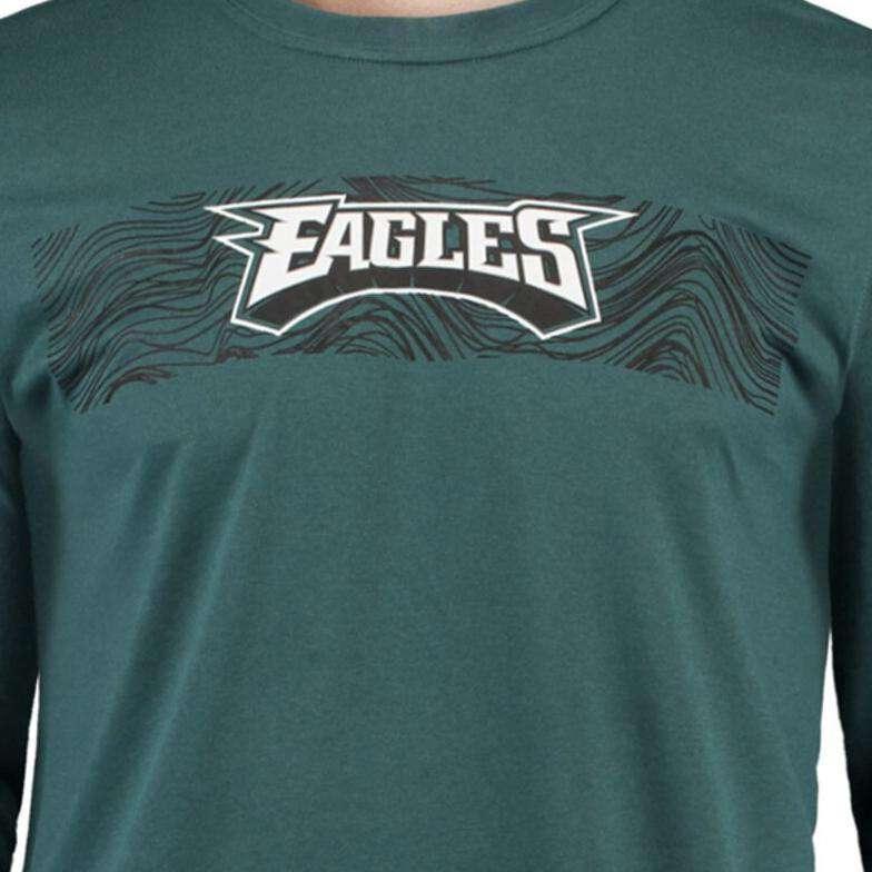Nike Long Sleeve Tees Youths Philadelphia Eagles Nike NFL On-Field Seismic Long Sleeve T-Shirt - Teal