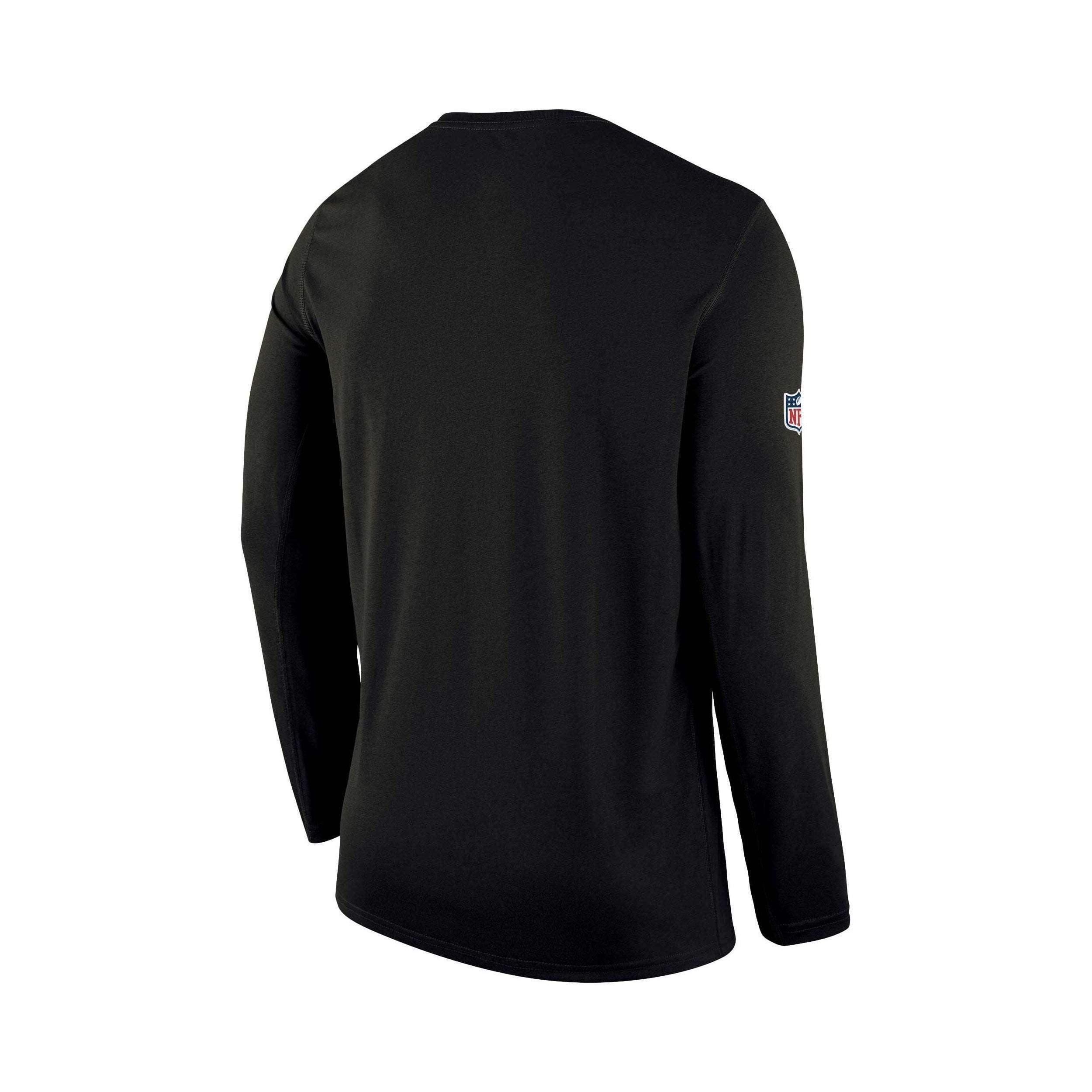 Nike Long Sleeve Tees Youths Pittsburgh Steelers Nike NFL On-Field Seismic Long Sleeve T-Shirt - Black
