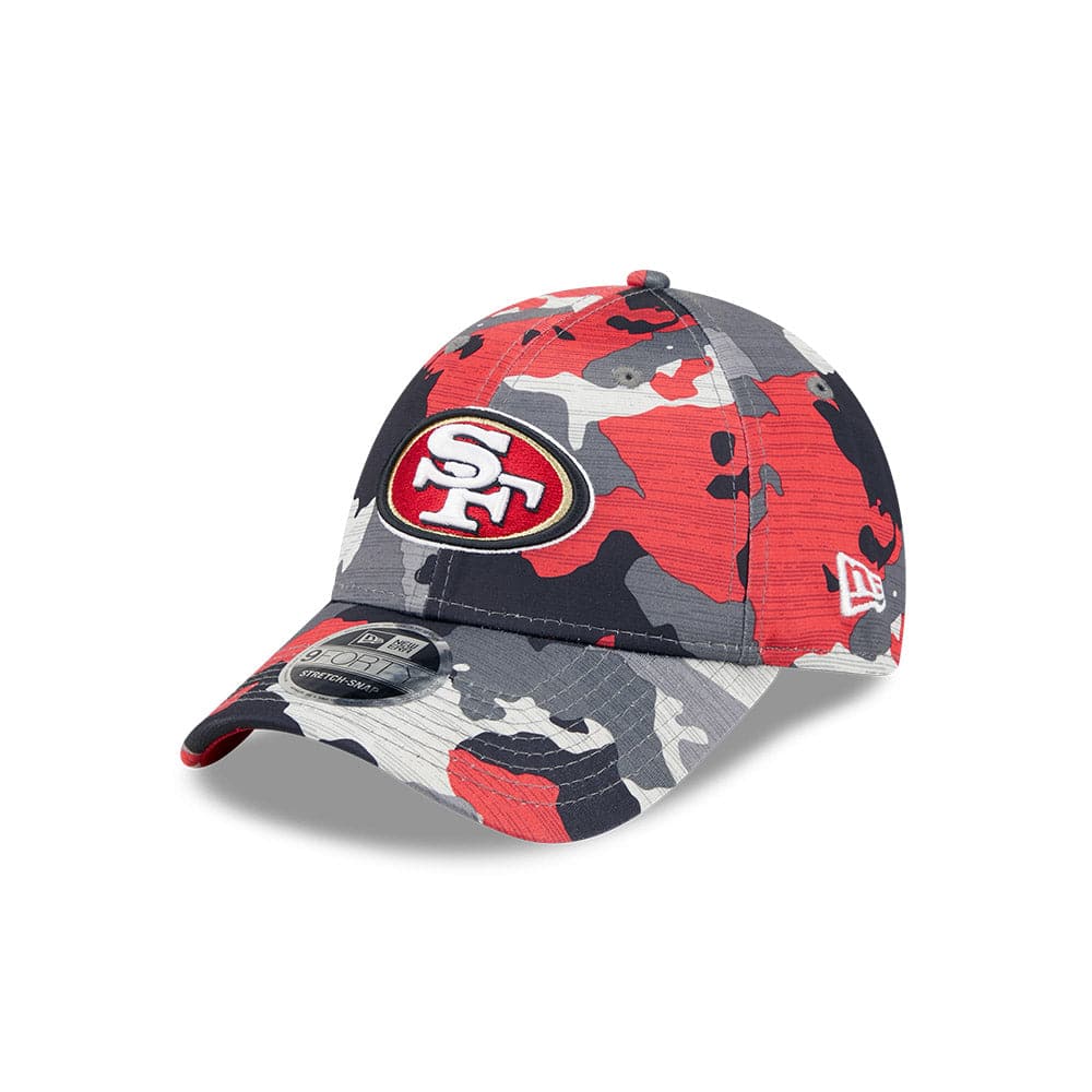 New Era Caps Youths Youths San Francisco 49ers New Era NFL 22 Training Camp 9FORTY Stretch Snap Hat - Camo