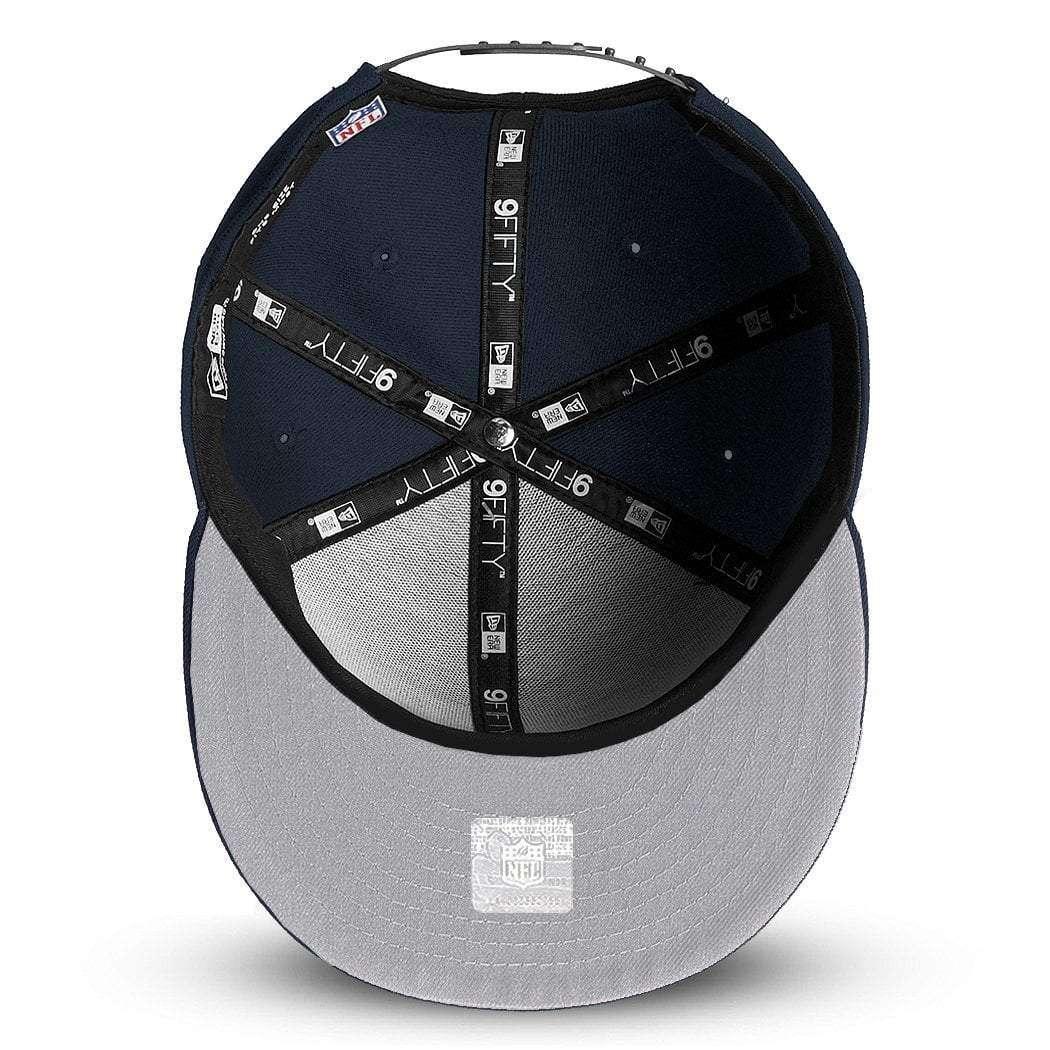New Era Caps Youths Seattle Seahawks New Era NFL Team Logo 9FIFTY Snapback Hat - Navy