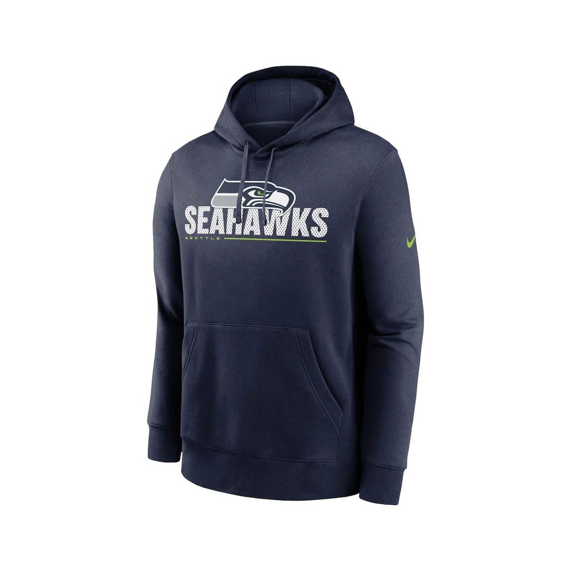 Nike Jumpers Youths Seattle Seahawks Nike NFL Impact Club Hoodie - Navy