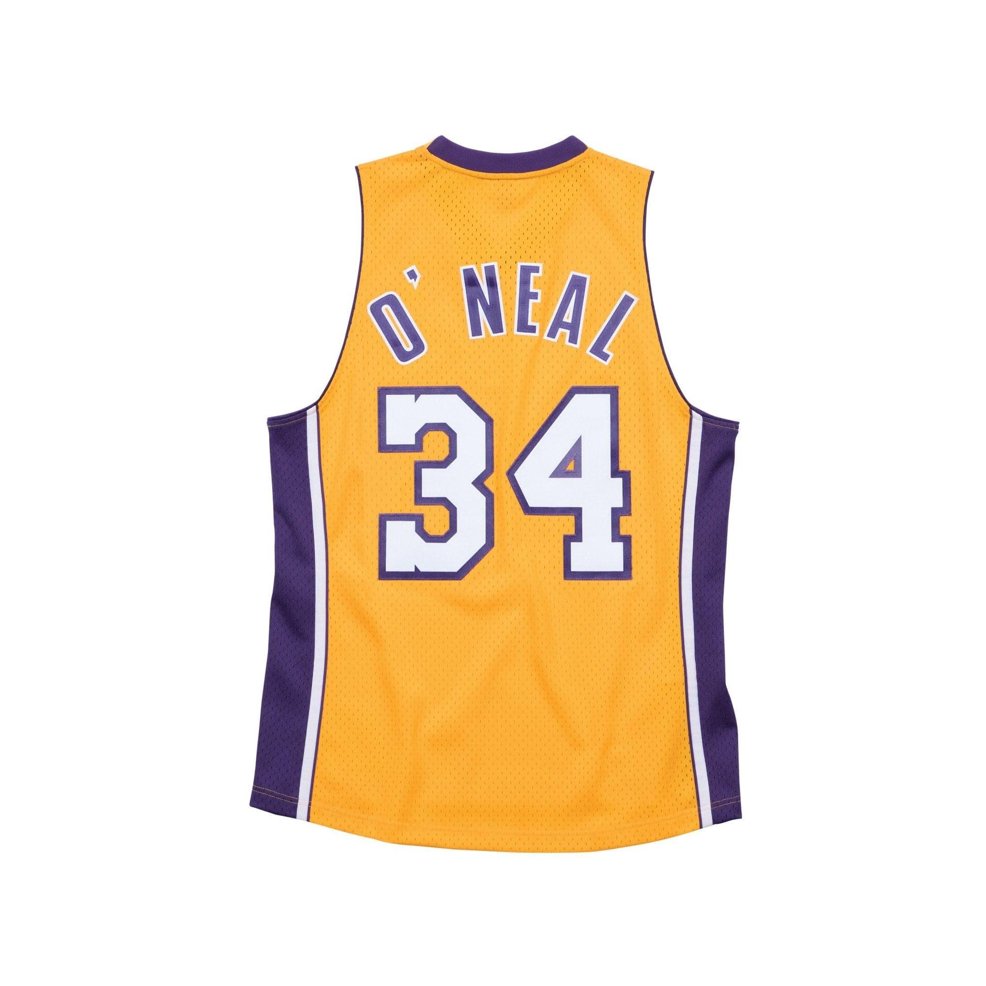 Mitchell And Ness Jerseys Youths Shaquille O'Neal Los Angeles Lakers Mitchell & Ness NBA Swingman Jersey - Gold