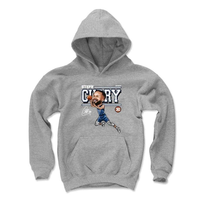 500 Level Jumpers Youths Steph Curry Golden State Warriors 500 Level NBA Cartoon Hoodie Jumper - Grey