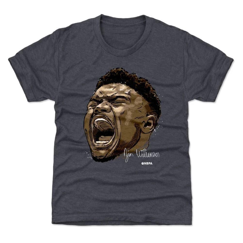500 Level T-Shirts Youths Zion Williamson New Orleans Pelicans 500 Level NBA Scream T-Shirt - Navy