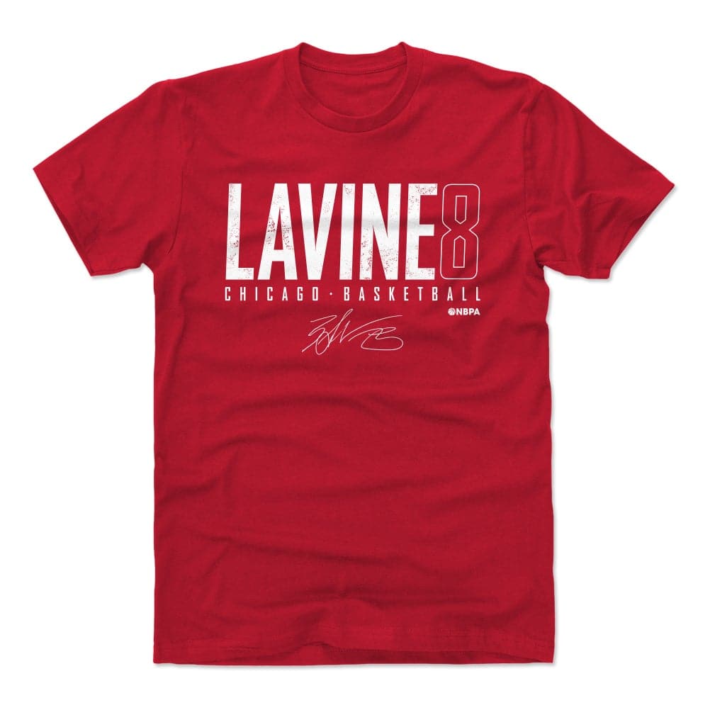 500 Level T-Shirts Zach LaVine Chicago Bulls 500 Level NBA Chicago Elite T-Shirt - Red
