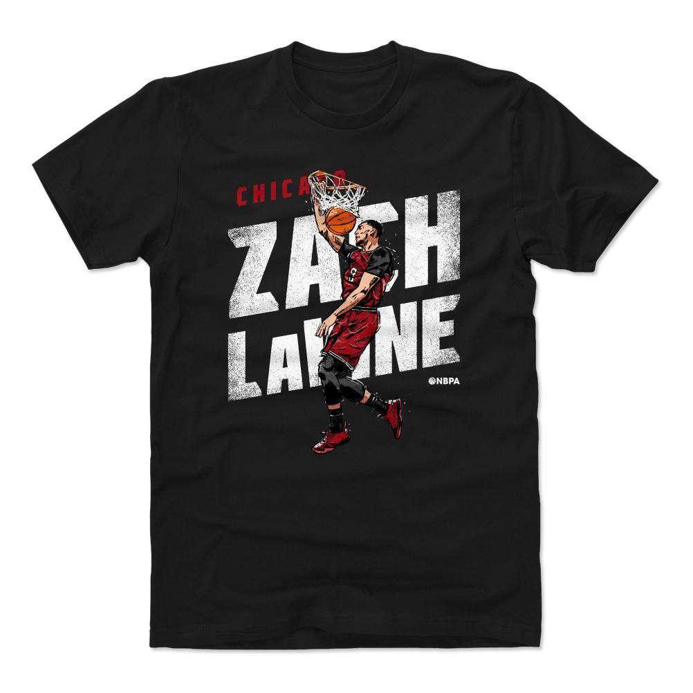 500 Level T-Shirts Zach Lavine Chicago Bulls 500 Level NBA Slam T-Shirt - Black