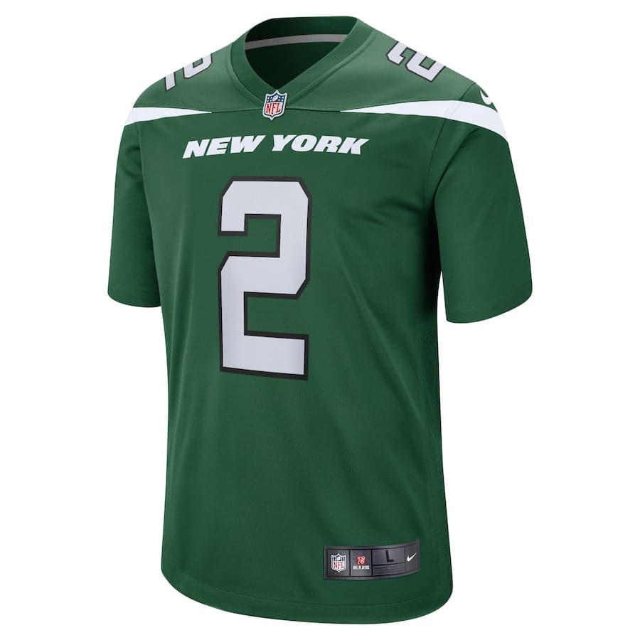 Nike Jerseys Zach Wilson New York Jets Nike NFL Game Jersey - Green