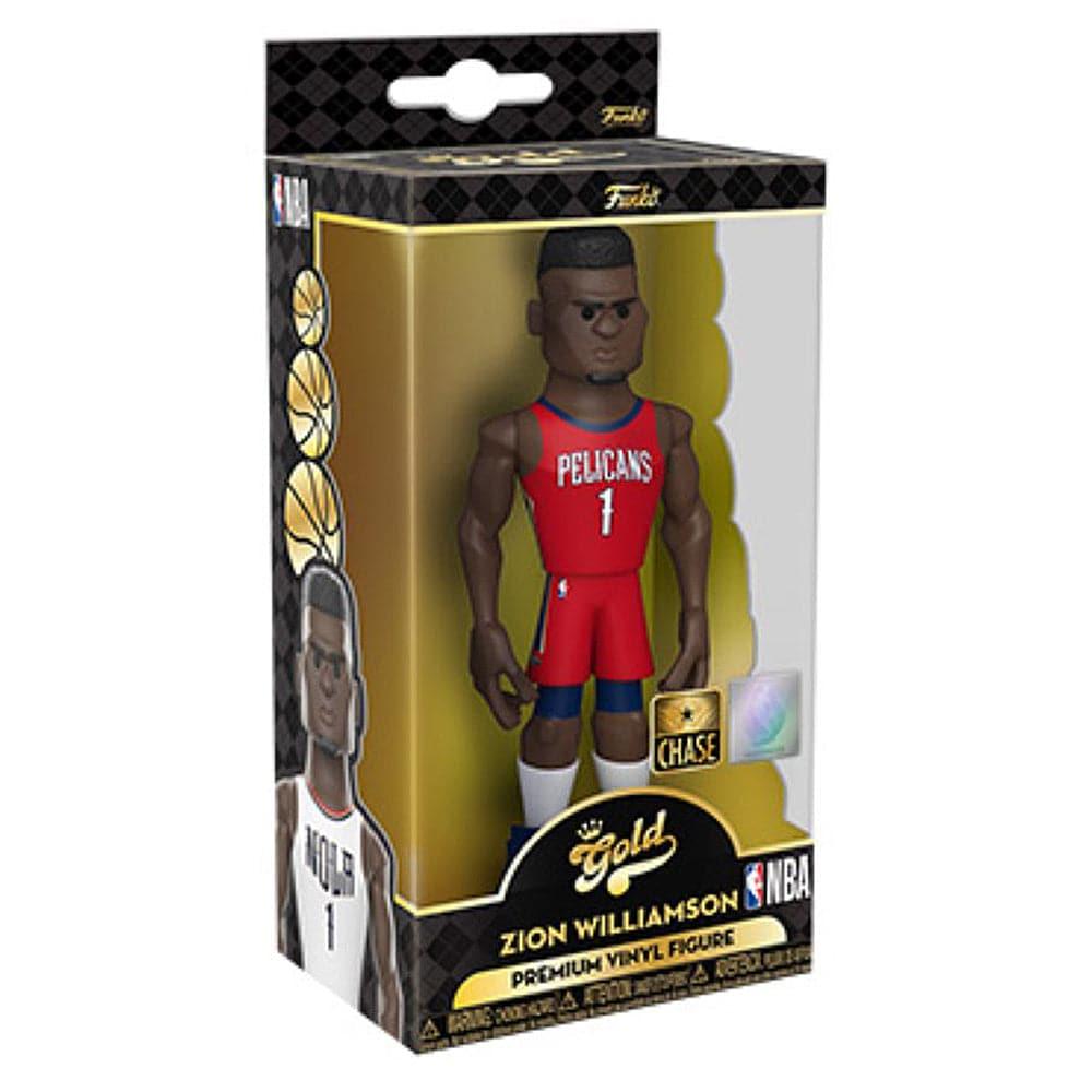 Funko Figures Zion Williamson New Orleans Pelicans Funko NBA 5" Home Vinyl Gold Figure - White