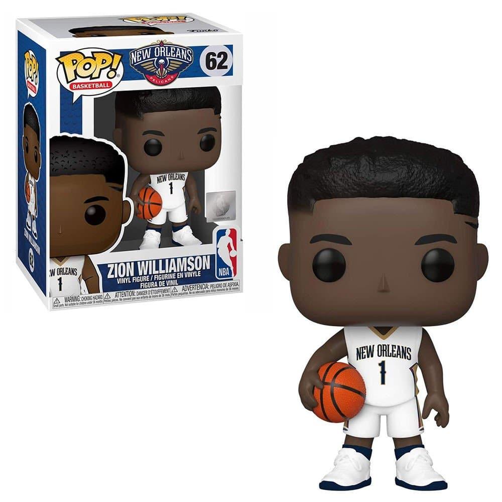 Funko Figures Zion Williamson New Orleans Pelicans Funko NBA 62 Pop Figure - White