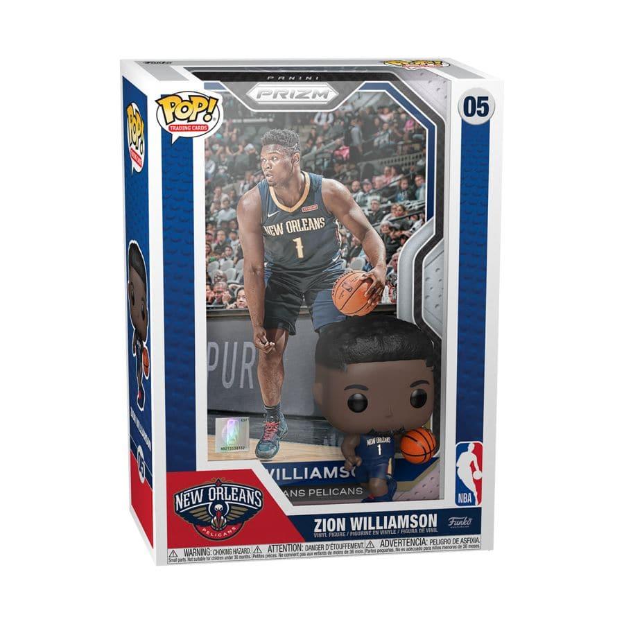 Funko Figures Zion Williamson New Orleans Pelicans Funko NBA Prizm Trading Card Figure - Navy